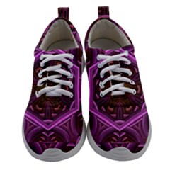 Rosette Mosaic Kaleidoscope Abstract Background Women Athletic Shoes