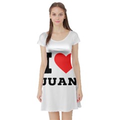 I Love Juan Short Sleeve Skater Dress by ilovewhateva