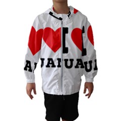 I Love Juan Kids  Hooded Windbreaker by ilovewhateva