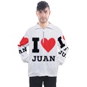 I love juan Men s Half Zip Pullover View1