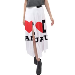 I Love Juan Velour Split Maxi Skirt by ilovewhateva