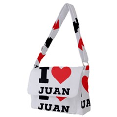 I Love Juan Full Print Messenger Bag (m) by ilovewhateva