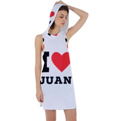 I Love Juan Racer Back Hoodie Dress by ilovewhateva