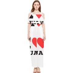 I Love Juan Draped Sleeveless Chiffon Jumpsuit by ilovewhateva