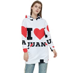 I Love Juan Women s Long Oversized Pullover Hoodie by ilovewhateva