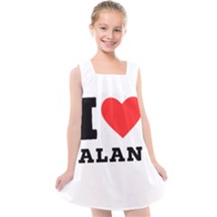 I Love Alan Kids  Cross Back Dress by ilovewhateva