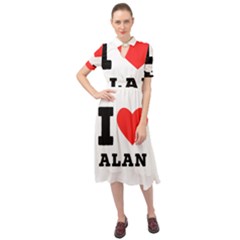 I Love Alan Keyhole Neckline Chiffon Dress by ilovewhateva