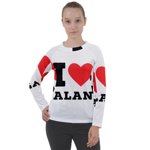 I Love Alan Women s Long Sleeve Raglan Tee by ilovewhateva