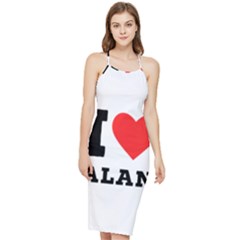 I Love Alan Bodycon Cross Back Summer Dress by ilovewhateva