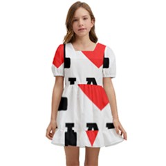 I Love Alan Kids  Short Sleeve Dolly Dress by ilovewhateva