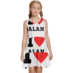 I Love Alan Kids  Sleeveless Tiered Mini Dress by ilovewhateva