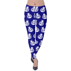 Ladybug Vector Geometric Tile Pattern Velvet Leggings