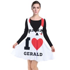 I Love Gerald Plunge Pinafore Dress by ilovewhateva