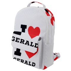 I Love Gerald Flap Pocket Backpack (small) by ilovewhateva