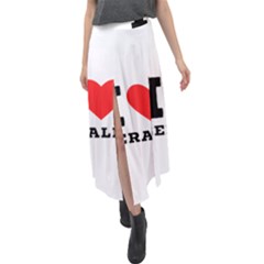 I Love Gerald Velour Split Maxi Skirt by ilovewhateva