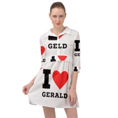 I Love Gerald Mini Skater Shirt Dress by ilovewhateva