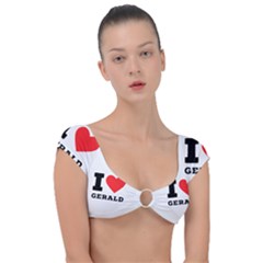 I Love Gerald Cap Sleeve Ring Bikini Top by ilovewhateva