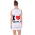 I love gerald Lace Up Front Bodycon Dress View2