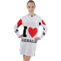 I love gerald Long Sleeve Hoodie Dress View1