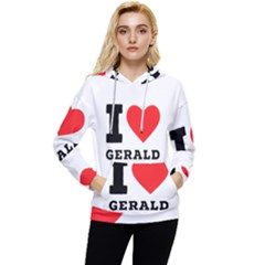 I Love Gerald Women s Lightweight Drawstring Hoodie by ilovewhateva