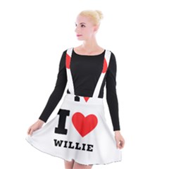 I Love Willie Suspender Skater Skirt by ilovewhateva