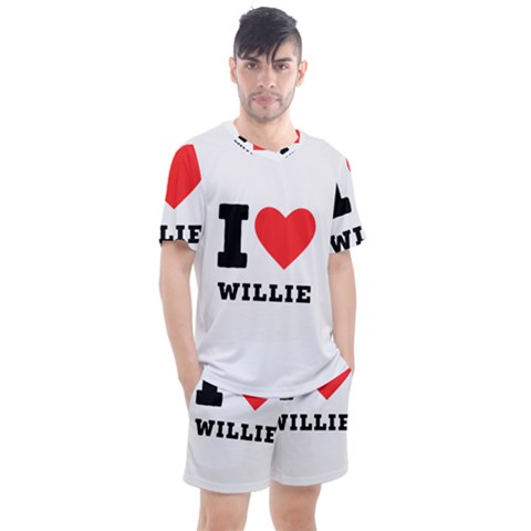 I Love Willie Men s Mesh Tee And Shorts Set by ilovewhateva