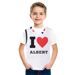 I Love Albert Kids  Basketball Tank Top by ilovewhateva