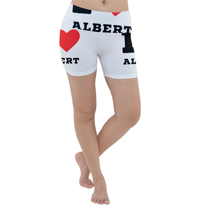 I love albert Lightweight Velour Yoga Shorts