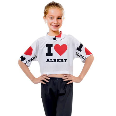 I Love Albert Kids Mock Neck Tee by ilovewhateva