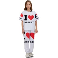 I Love Albert Kids  Tee And Pants Sports Set by ilovewhateva