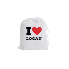 I Love Logan Drawstring Pouch (small) by ilovewhateva