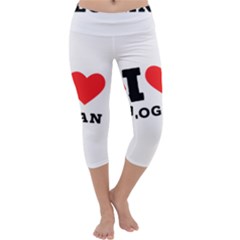 I Love Logan Capri Yoga Leggings by ilovewhateva