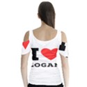 I love logan Butterfly Sleeve Cutout Tee  View2