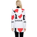 I love logan Button Up Hooded Coat  View2