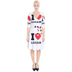 I Love Logan Wrap Up Cocktail Dress by ilovewhateva