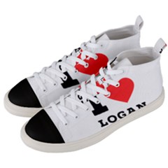 I Love Logan Men s Mid-top Canvas Sneakers by ilovewhateva