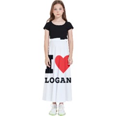 I Love Logan Kids  Flared Maxi Skirt by ilovewhateva