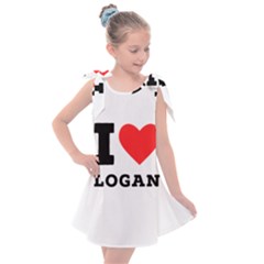 I Love Logan Kids  Tie Up Tunic Dress by ilovewhateva