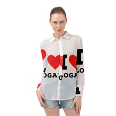 I Love Logan Long Sleeve Chiffon Shirt