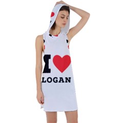 I Love Logan Racer Back Hoodie Dress by ilovewhateva