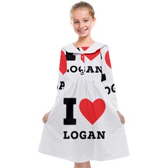 I Love Logan Kids  Midi Sailor Dress by ilovewhateva