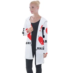 I Love Gabriel Longline Hooded Cardigan by ilovewhateva