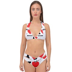 I Love Gabriel Double Strap Halter Bikini Set by ilovewhateva