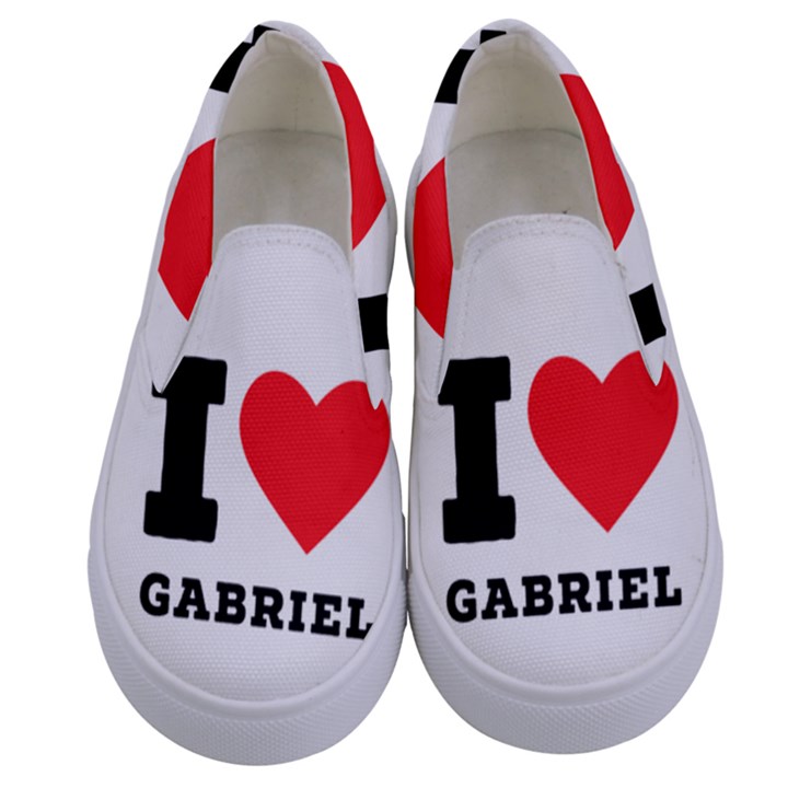 I love gabriel Kids  Canvas Slip Ons