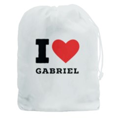 I Love Gabriel Drawstring Pouch (3xl) by ilovewhateva