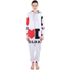 I Love Harold Hooded Jumpsuit (ladies) by ilovewhateva