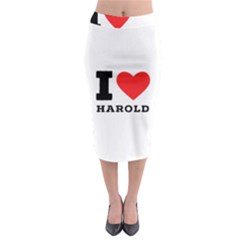 I Love Harold Midi Pencil Skirt by ilovewhateva