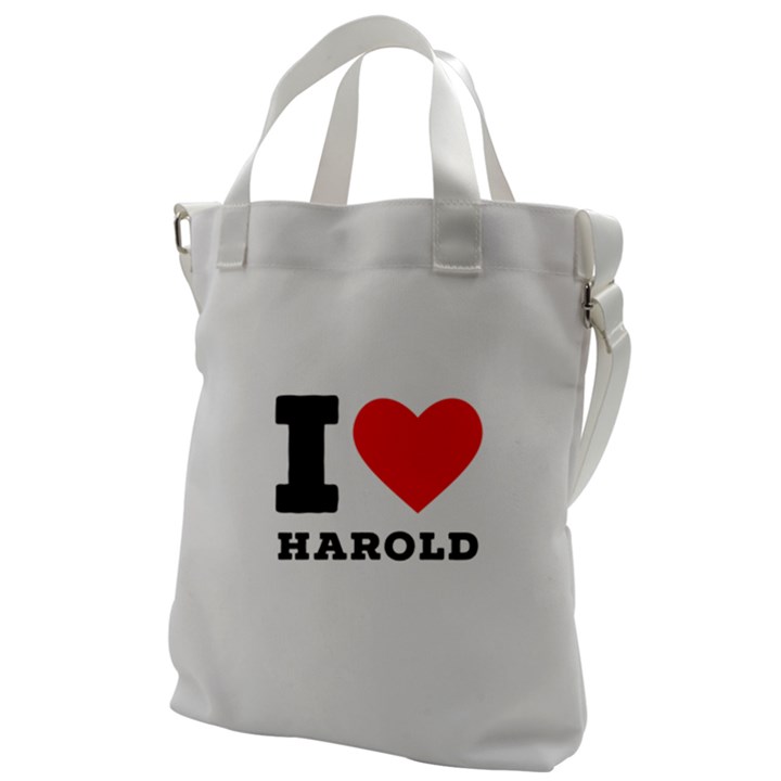 I love harold Canvas Messenger Bag