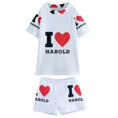 I Love Harold Kids  Swim Tee And Shorts Set by ilovewhateva