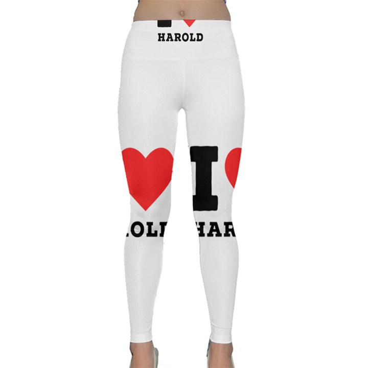 I love harold Lightweight Velour Classic Yoga Leggings